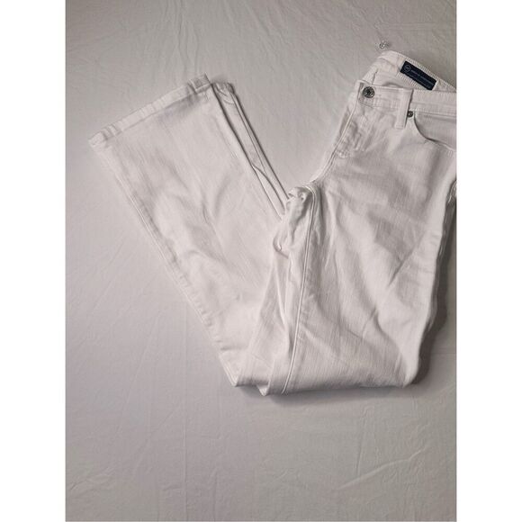 AG Adriano Goldschmied Women’s The Angel Bootcut White Jeans, size 28R - Picture 1 of 10